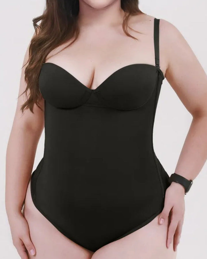 Bügel-Cups Schnürung Rücken Tanga Bodysuit