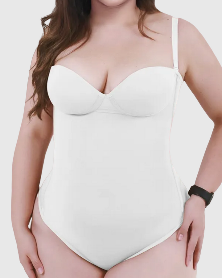 Shapshe® Nahtloser Skinny Bodys mit Sexy Schnürung am Rücken und Tanga