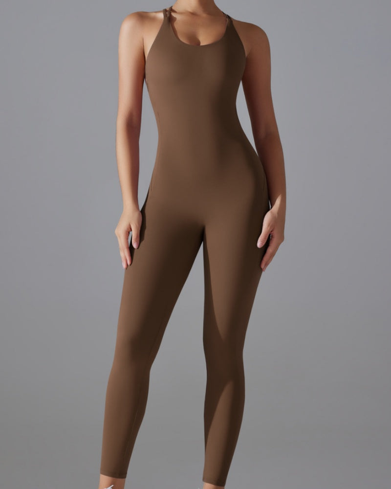 Hüfthebender Schnelltrocknender Enger Cross Body Fitness Overall