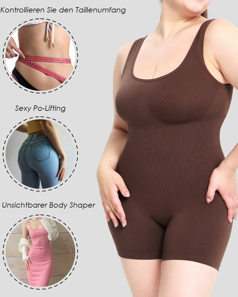 Damen Bauchweg Nahtlose Bis zur Mitte des Oberschenkels Outerwear Bodysuit Shapewear