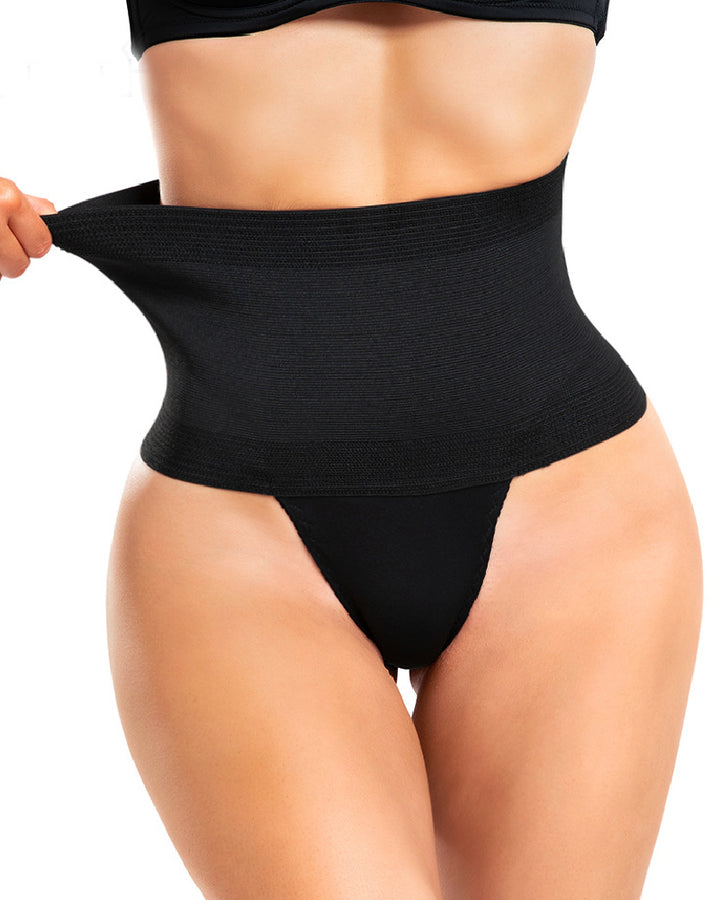 Damen Taillenformung Bauchweg Hohe Taille Shapewear Tanga