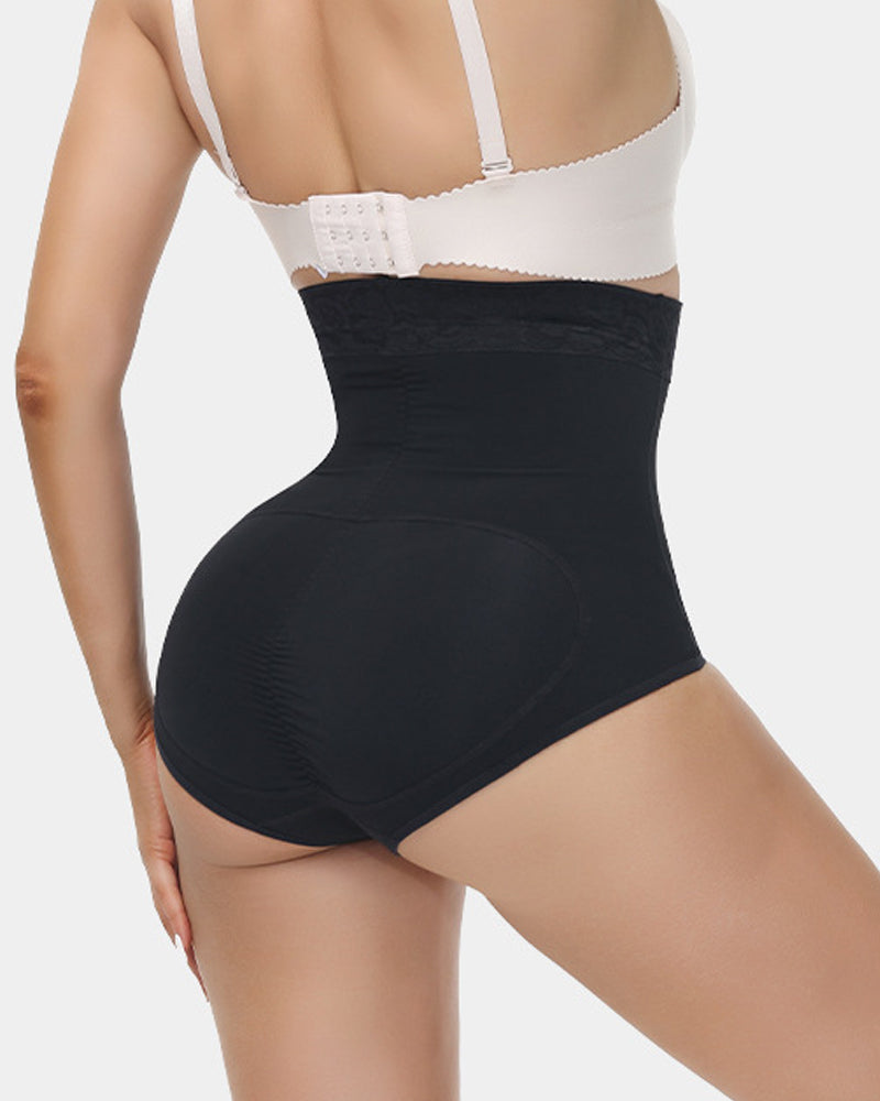 Damen Shapewear Slip Doppelter Kontrolle Po Lifter Unterwäsche
