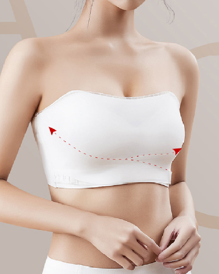 Unsichtbarer Trägerloser Doppelter Schnalle Rutschfester Spitzen BH