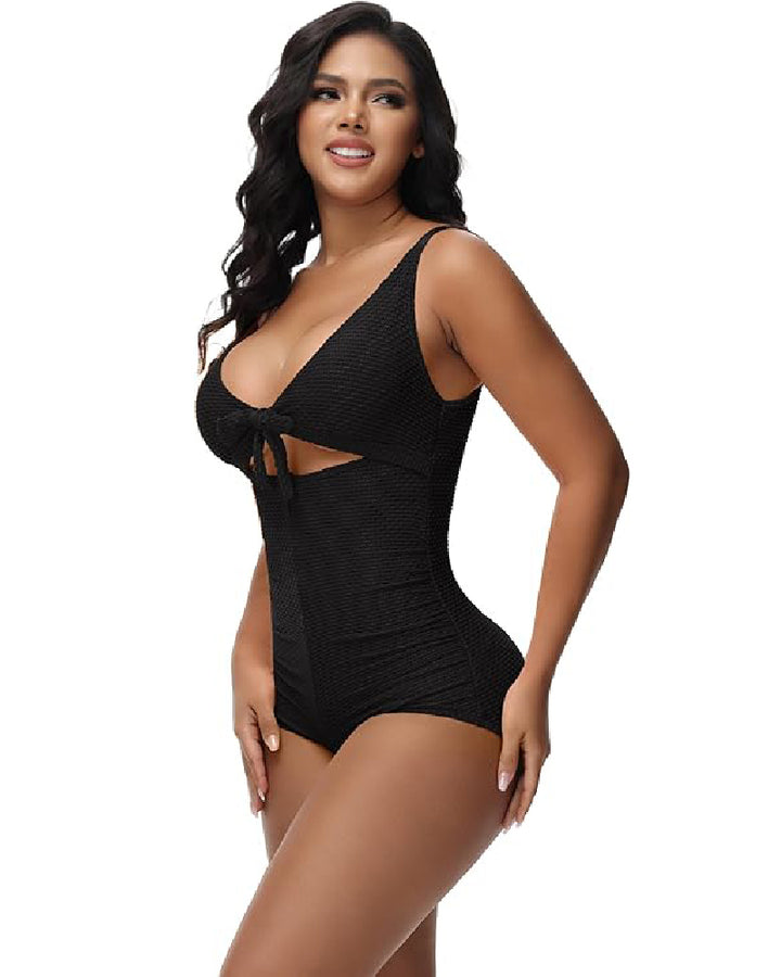 Shapshe® Cut-Out Knoten Vorne Bauchweg Shapewear Badeanzug