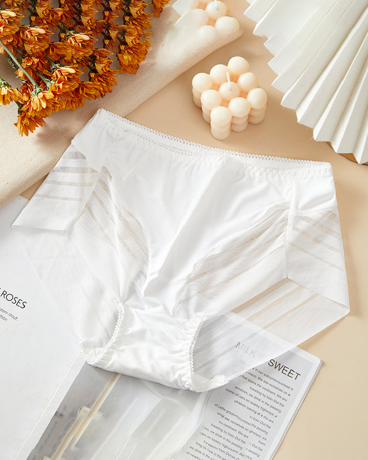 Damen Sexy Nahtlose Hohlstreifen Mesh  Tanga Formende Slips