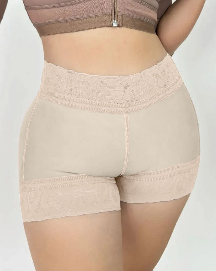 Shapshe® Damen Nahtlose Spitzen Po Lift Bauchkontrolle Shapewear Shorts