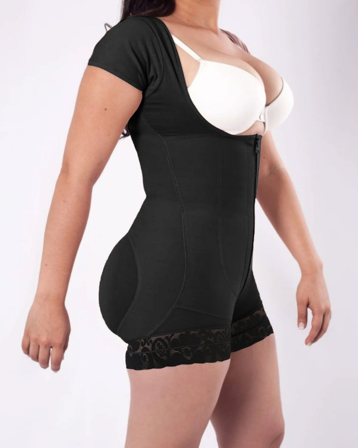 Shapshe® Damen Kurzärmlige Bauchkontrolle Formende Fajas Shapewear