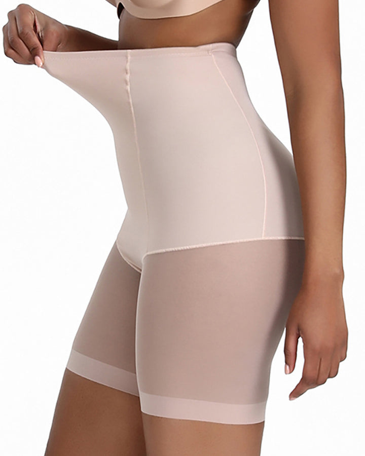Nahtlose Mesh Atmungsaktive Bauchweg Po-Lift Korsett Formende Shorts