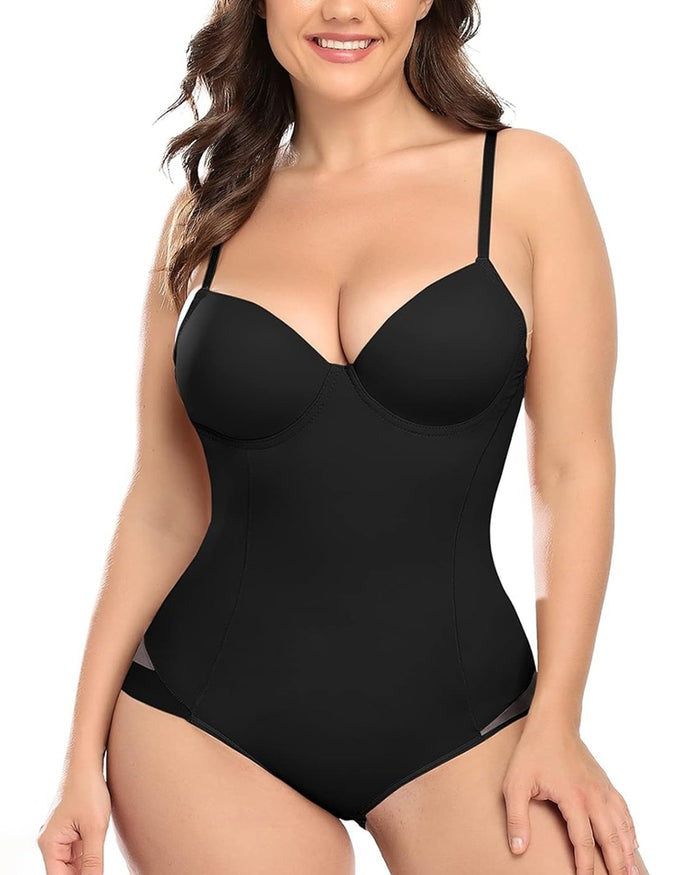 Shapshe® Brust Push up Po-Lift Bodysuit Shapewear mit BH