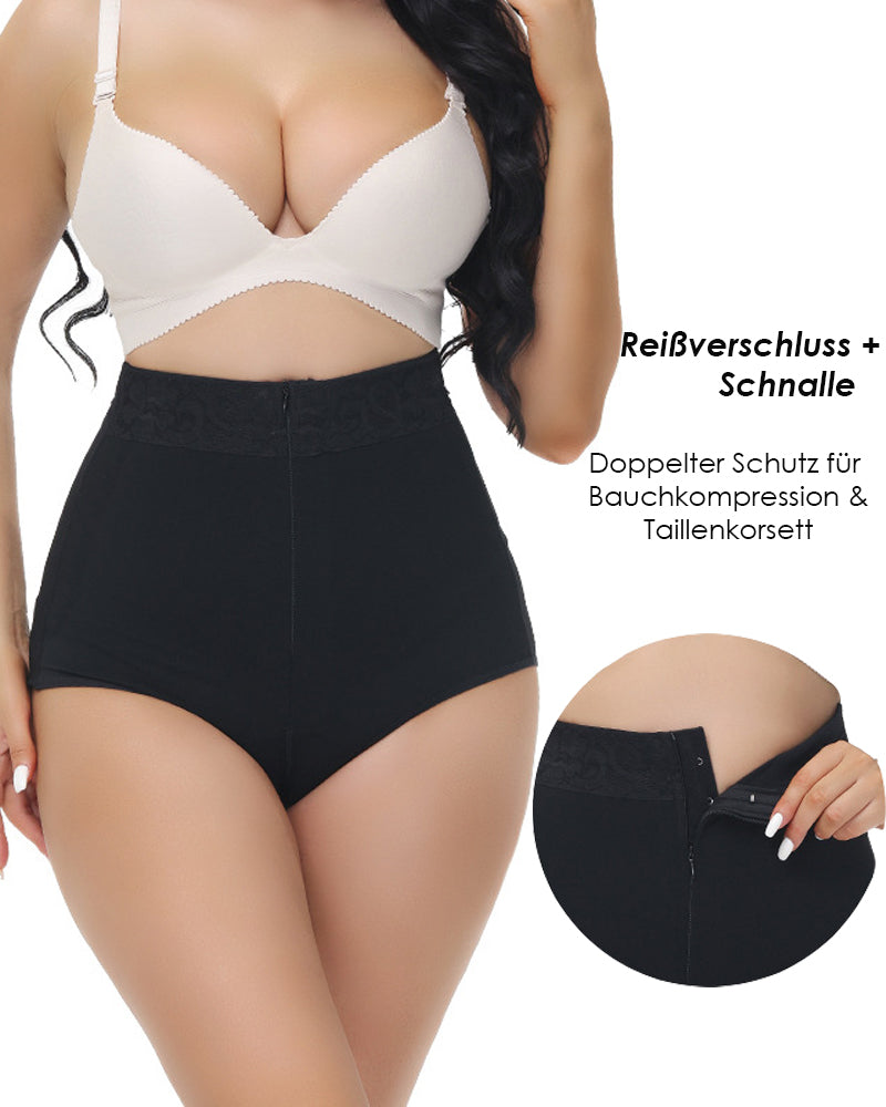 Damen Shapewear Slip Doppelter Kontrolle Po Lifter Unterwäsche