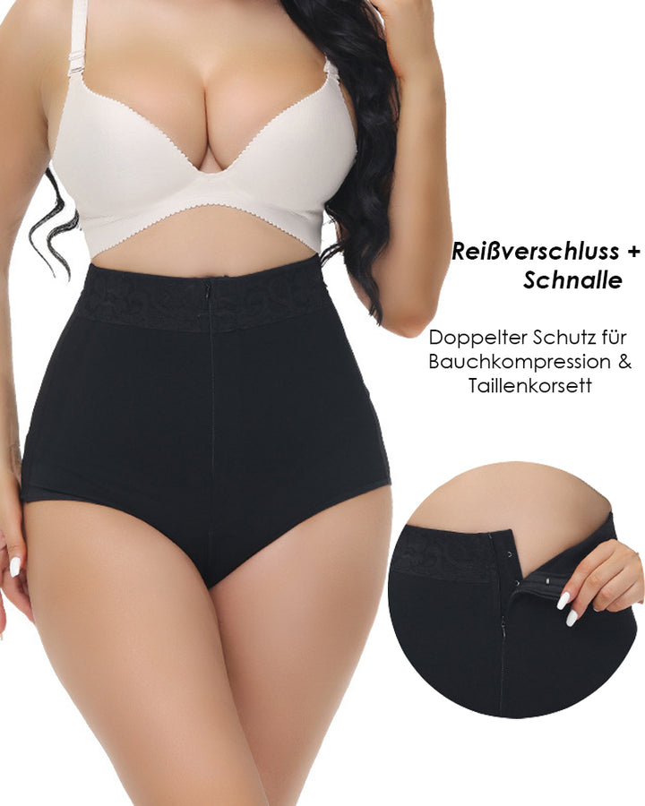 Damen Shapewear Slip Doppelter Kontrolle Po Lifter Unterwäsche