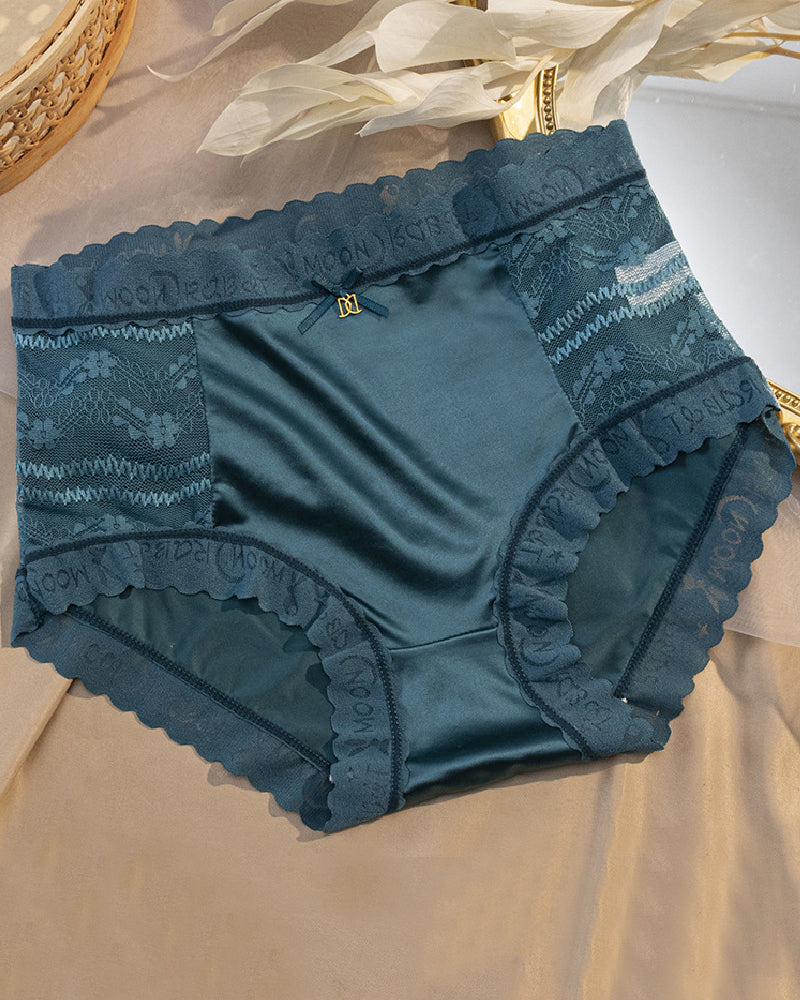 Satin Nahtlose Eisseide Mittlere Taille Slips Po Lift Unterwäsche