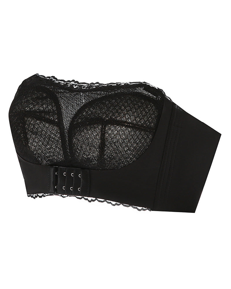 Damen Vorderverschluss Nahtloser Trägerloser Schlauchoberteil Anti-Exposition BH