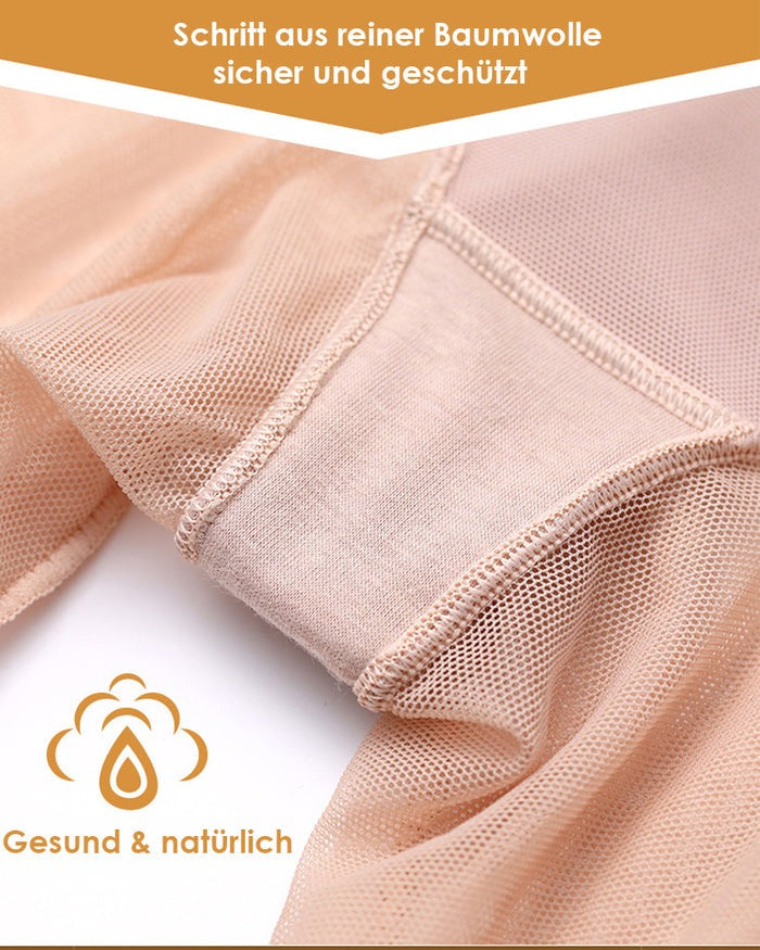 Nahtlose Mesh Atmungsaktive Bauchweg Po-Lift Korsett Formende Shorts