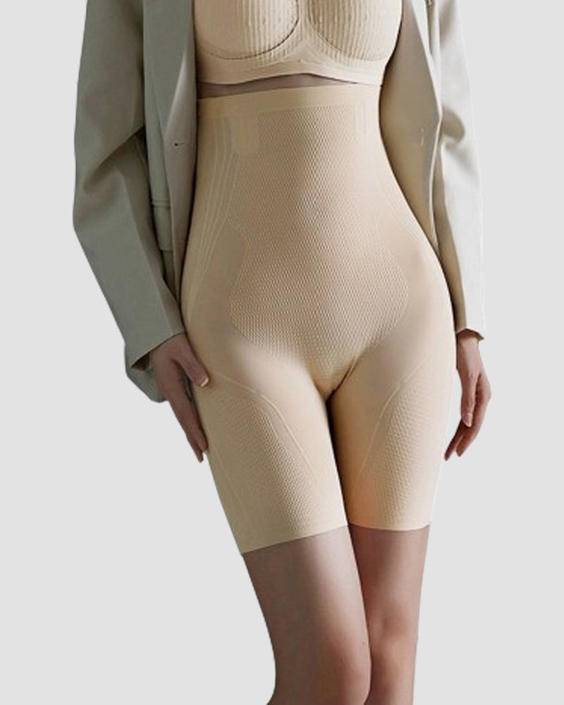 Flüssige Spurlose Hohe Taille Shaping Shorts Bauchweg Shapewear