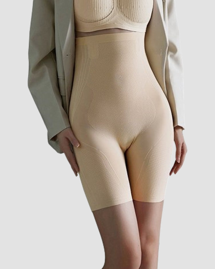Flüssige Spurlose Hohe Taille Shaping Shorts Bauchweg Shapewear