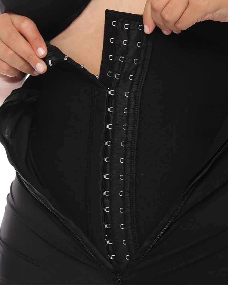 Shapshe® Hohe Taille Falten Shape Badeanzug Einteilig Bauchweg