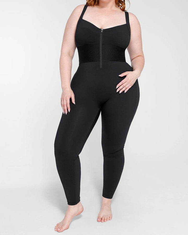 Shapshe® Ärmelloser Jumpsuit mit Bauchweg und Verstellbaren Trägern