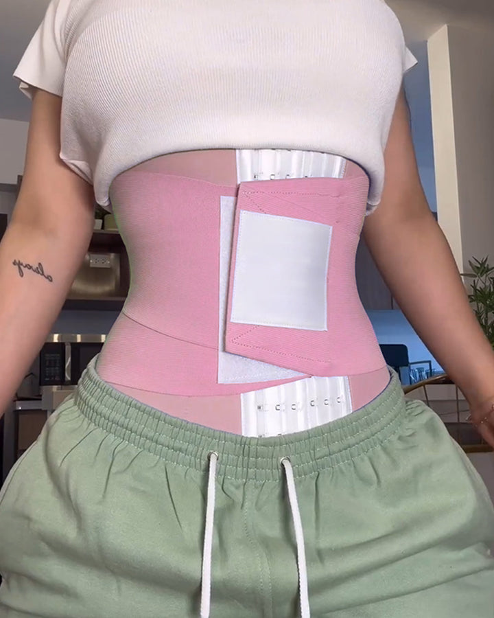 Shapshe® Damen Doppelkompressions Bauchwickel Waist Trainer