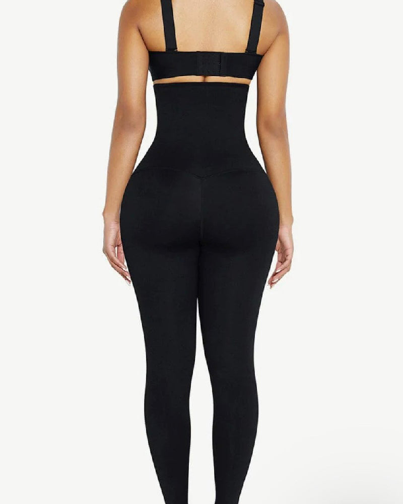 Shapshe® Hohe Taille 2-in-1 Reißverschluss Leggings Bauchweg Sporthose