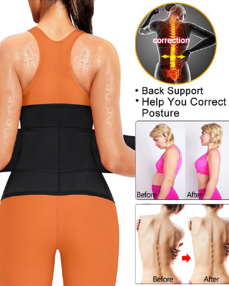 Damen Schwitz Abnehmen Taillentrainer Bauchformung Sauna Korsett Gürtel