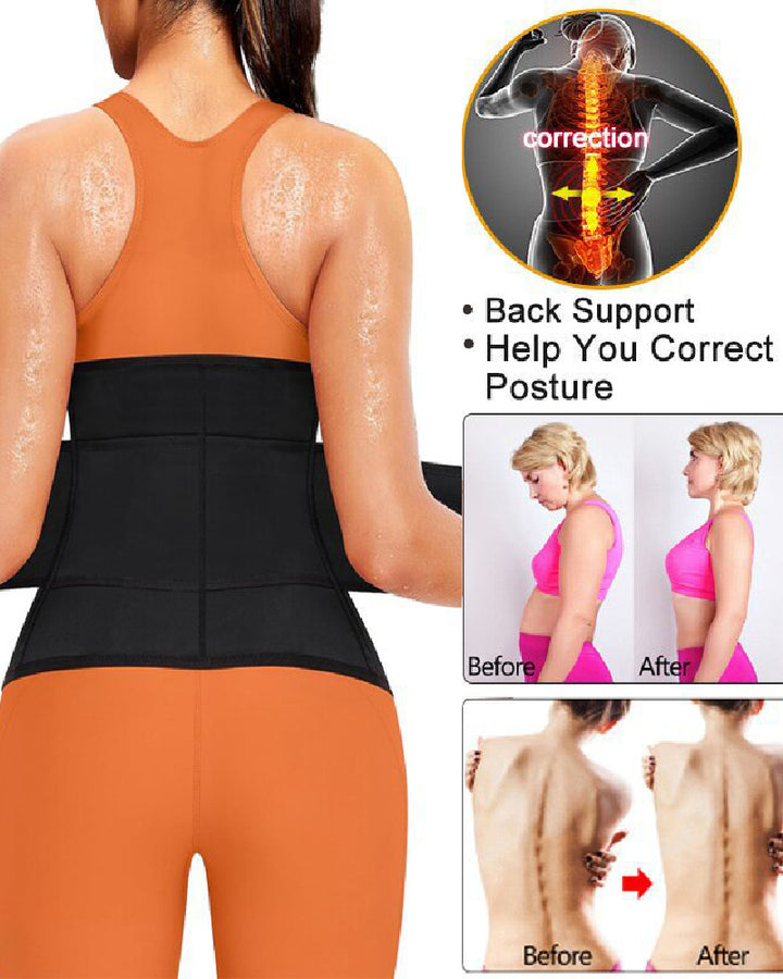 Damen Schwitz Abnehmen Taillentrainer Bauchformung Sauna Korsett Gürtel