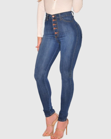 Po Lifting Skinny Jeans mit Hoher Taille für Damen