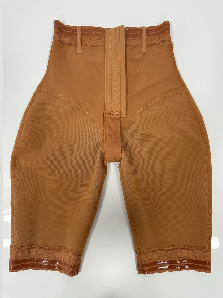 Shapshe® Damen Mittel Knielänge Spitzen Bauchweg Po Lift Shapewear Shorts