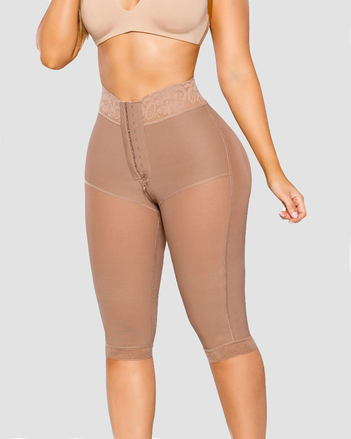 Shapshe® Hohe Taille Unsichtbare Bauchweg Knielange Faja Shorts