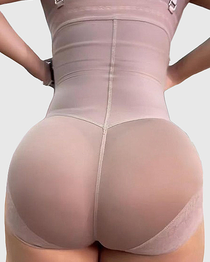 Shapshe® Damen Fajas Shapewear Shorts mit hoher Taille und Reißverschluss