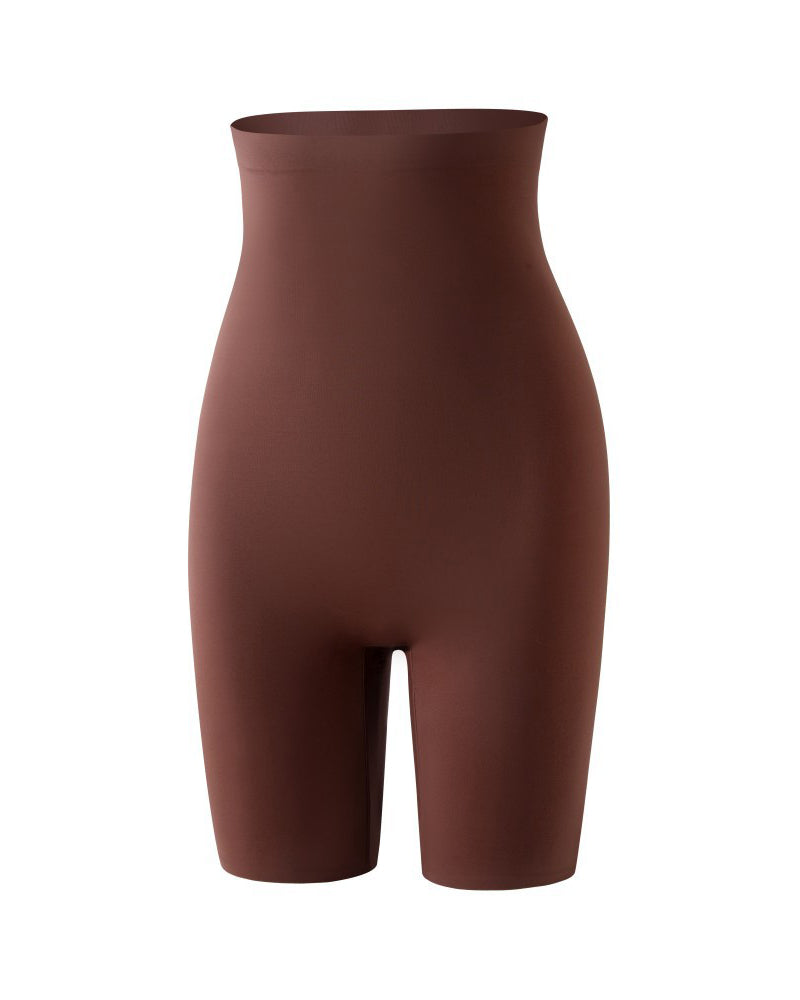 Glatte Hochtaillierte Bauchweg Shapewear Shorts