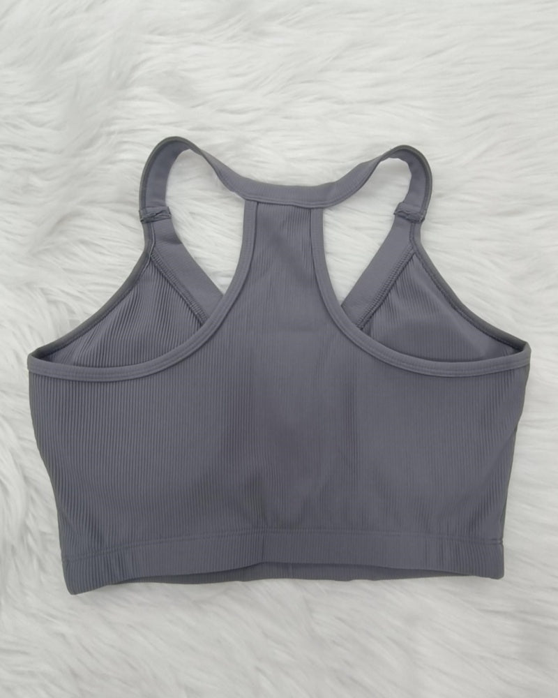 Neckholder BH mit V Ausschnitt und Atmungsaktivem Strick BH mit Knöpfen