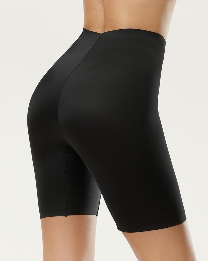 Nahtlose Shaping Shorts Mittlere Leibhöhe Bauchkontrolle Hüftlift