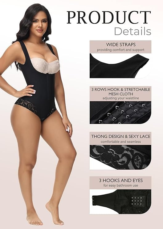 Shapshe® Body Shaper Schlankheits-Bauchkontrolle Fajas offene Brust-Shapewear