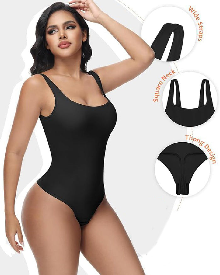 Shapshe® Nahtlose Bauchweg Tanga Rückenfrei Ausschnitt Shapewear