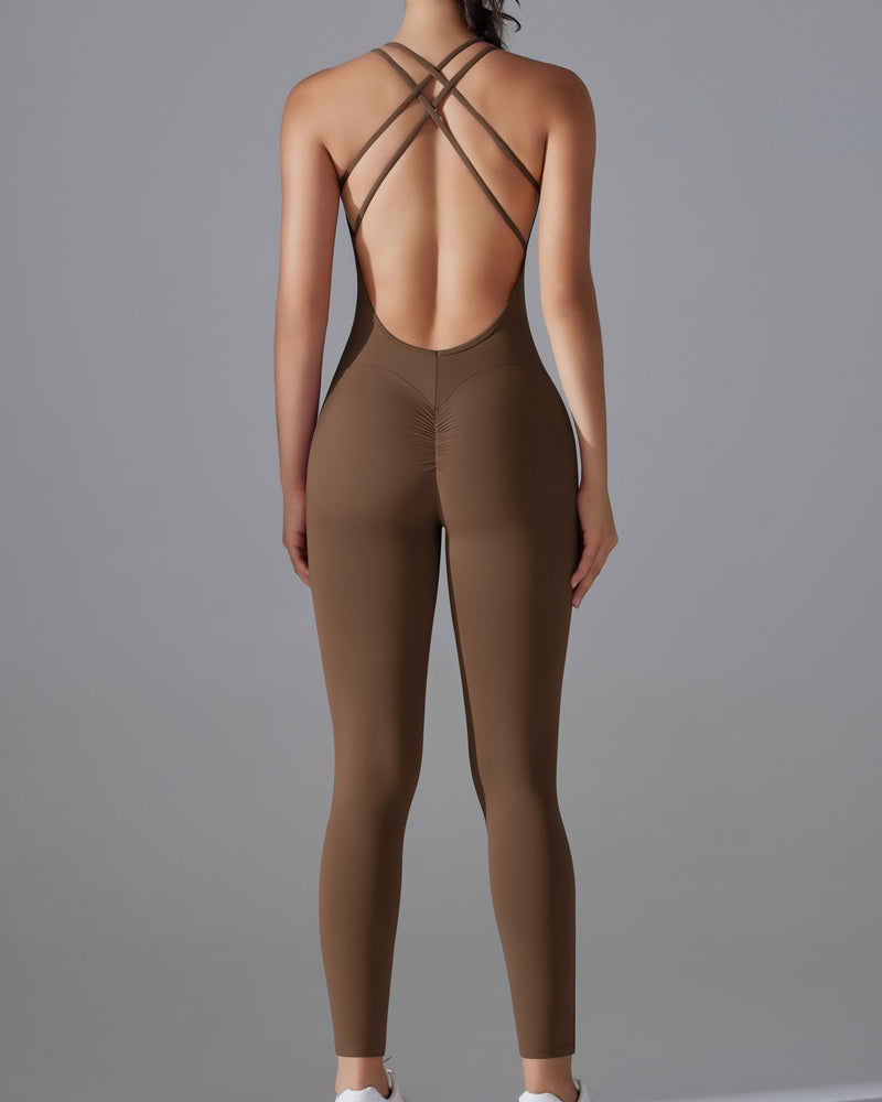 Hüfthebender Schnelltrocknender Enger Cross Body Fitness Overall