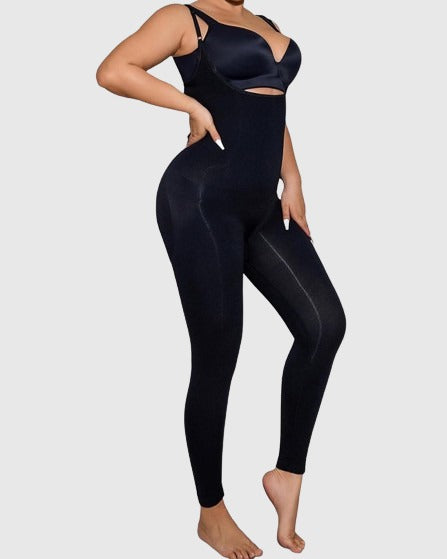 Shapshe® Nahtloser Schlankmachender Ganzkörper Shapewear Jumpsuit mit offener Brust und Bodyshaper