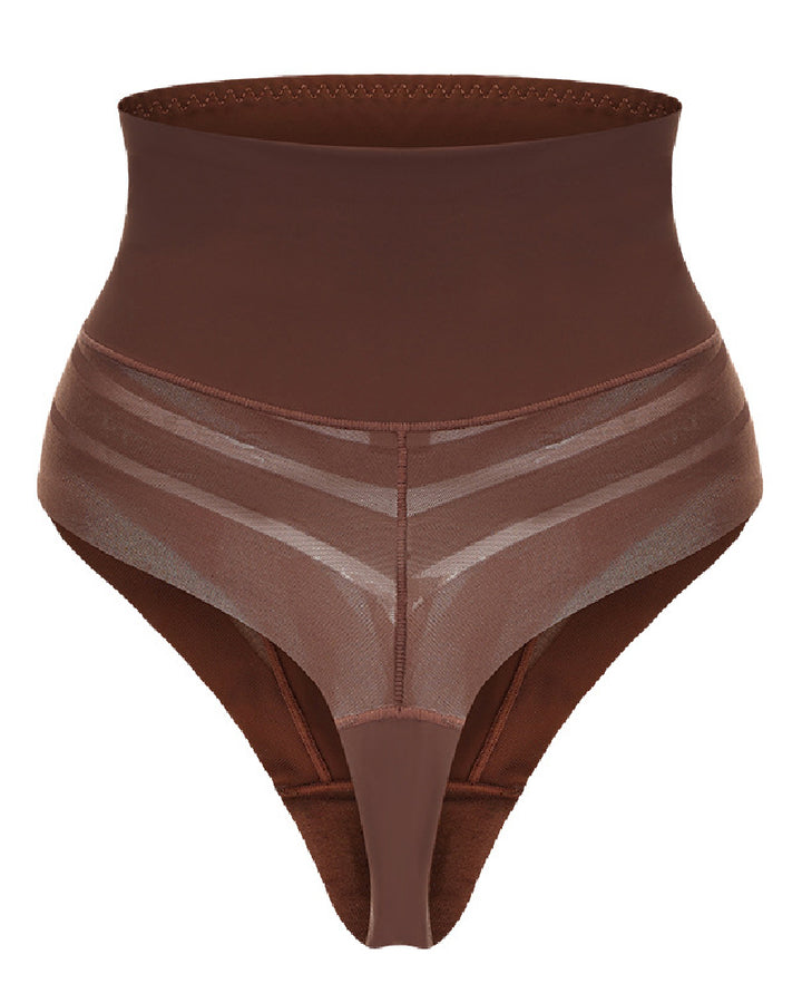 Damen Sexy Nahtlose Spitzen Tanga Body Shaper Miederhöschen