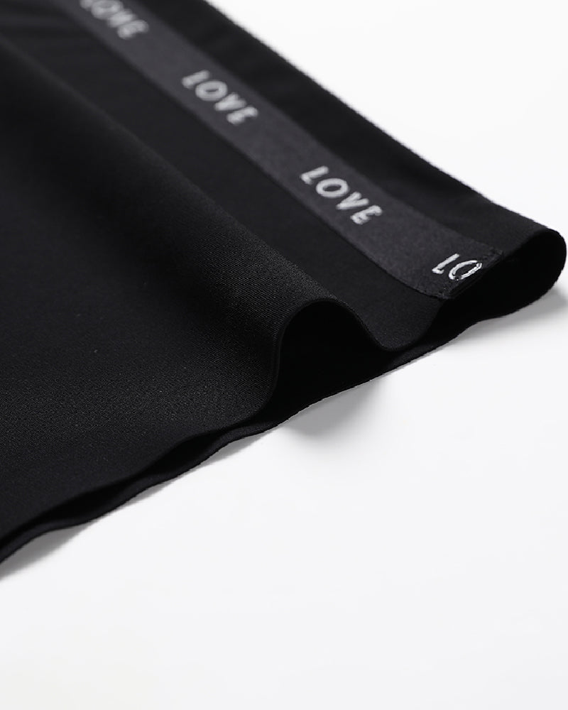 Buchstaben Webband Nahtlose atmungsaktive Shapewear Boxershorts