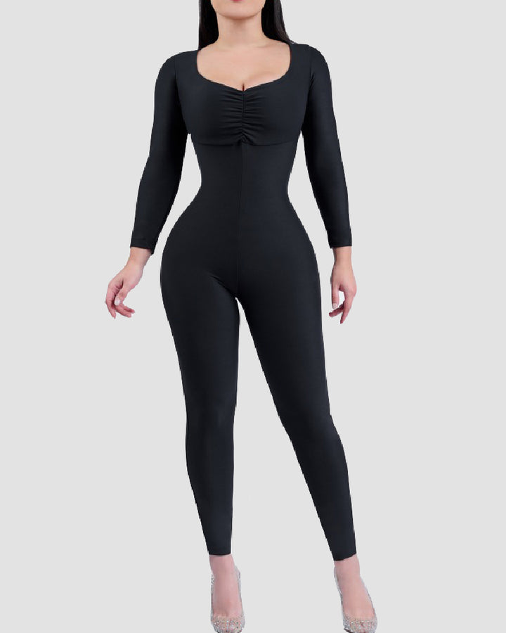 Shapshe® Nahtloser Ganzkörper Body Hohe Kompression Netzhaken Shapewear