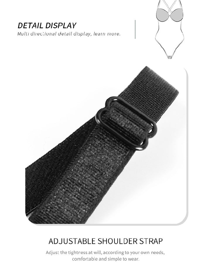 Sexy Spaghettiträger Bauchkontrolle Tanga Rückenfreier Bodysuit Eingebautem BH