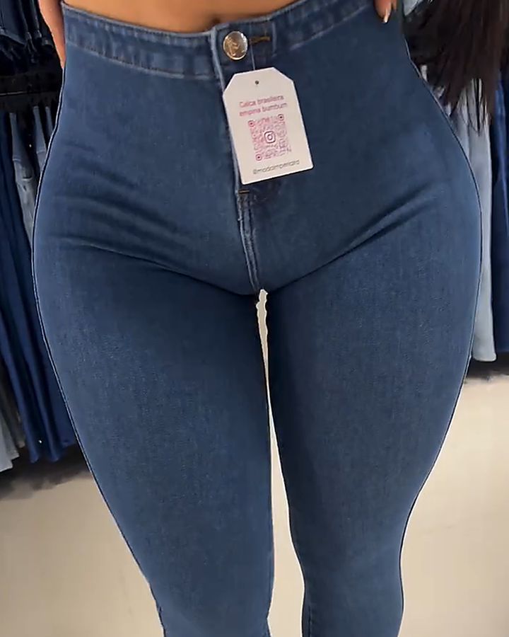 Shapshe® Jeans mit Hip Lift Rücken und Schnürung für Kurvige Frauen