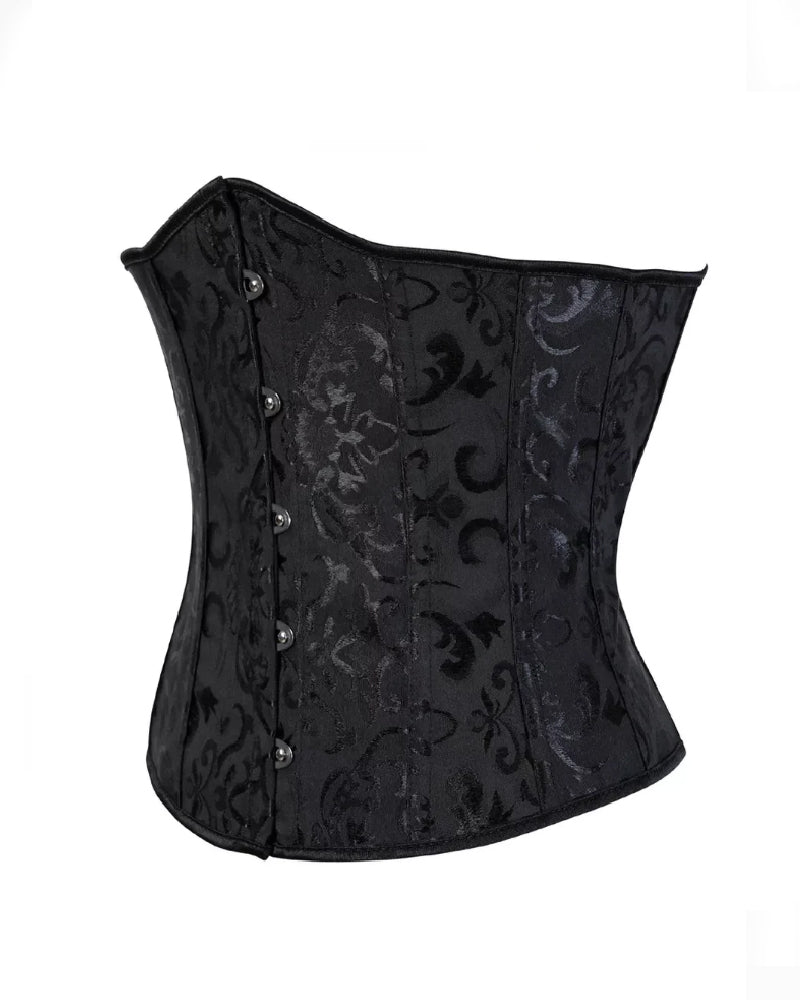 Vintage Schnürung Unterbrust Korsett Bauchweg Trägerlos Bustier Große Größen