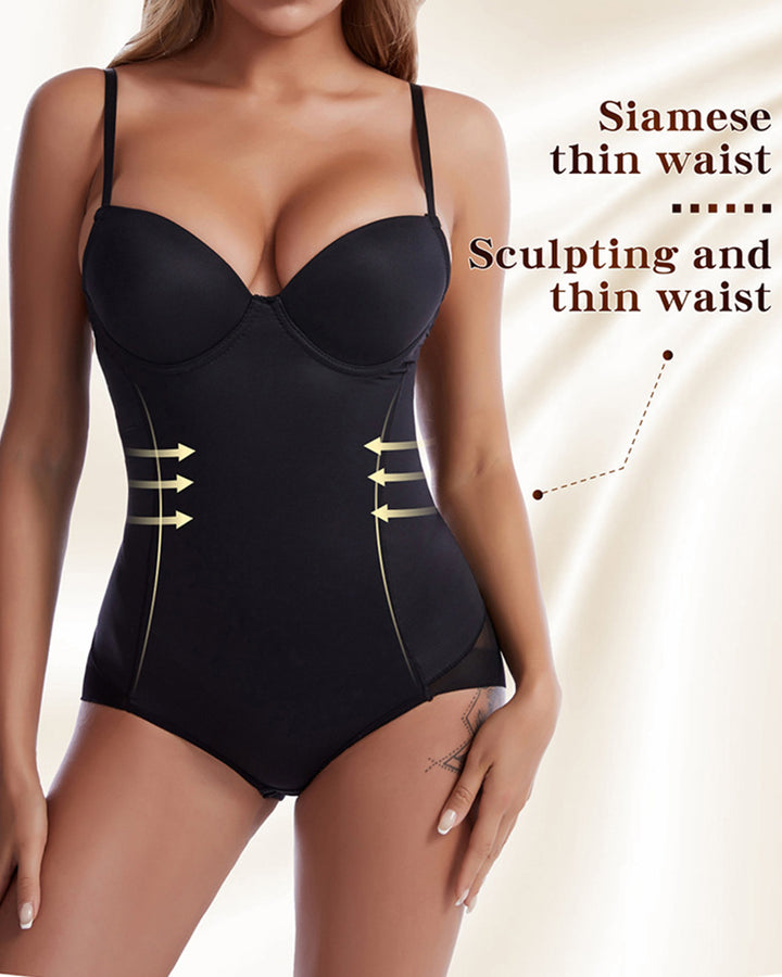 Shapshe® Brust Push up Po-Lift Bodysuit Shapewear mit BH