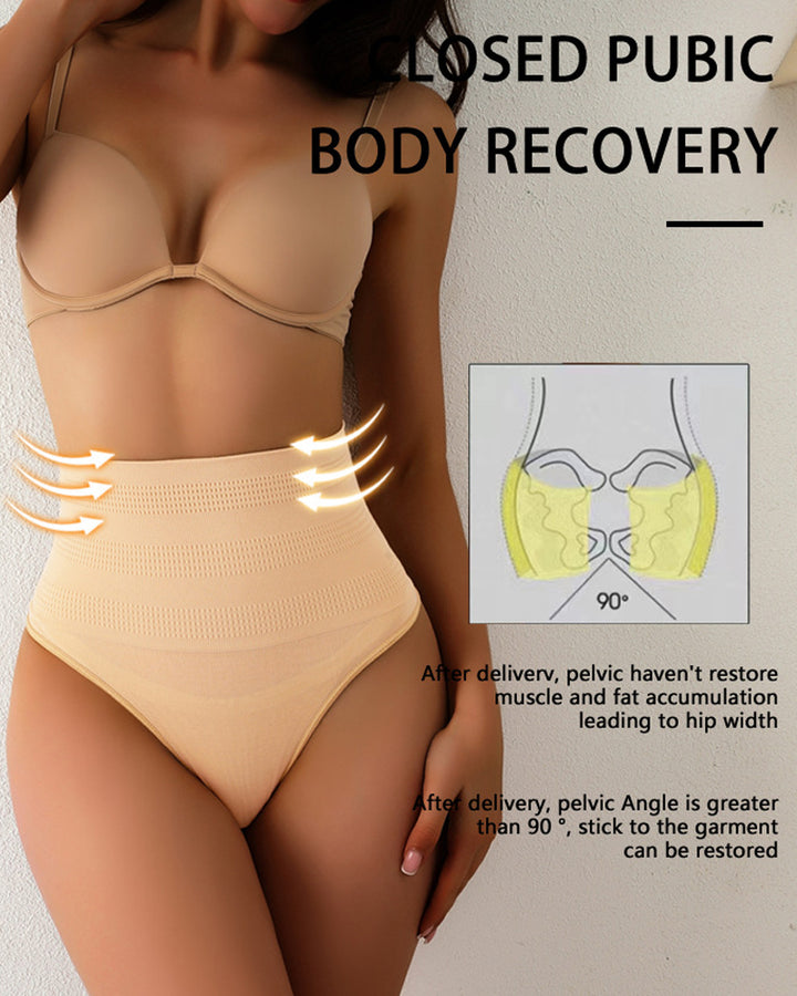 Hoher Taille Sexy Dreieck Tanga Slip Bauchkontrolle Shapewear