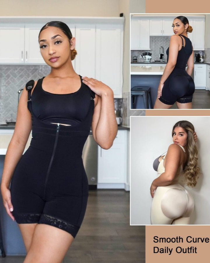 Shapshe® Schlanke Fajas mit Verstellbaren Trägern Bauchkontrolle Po-Lifter Shapewear