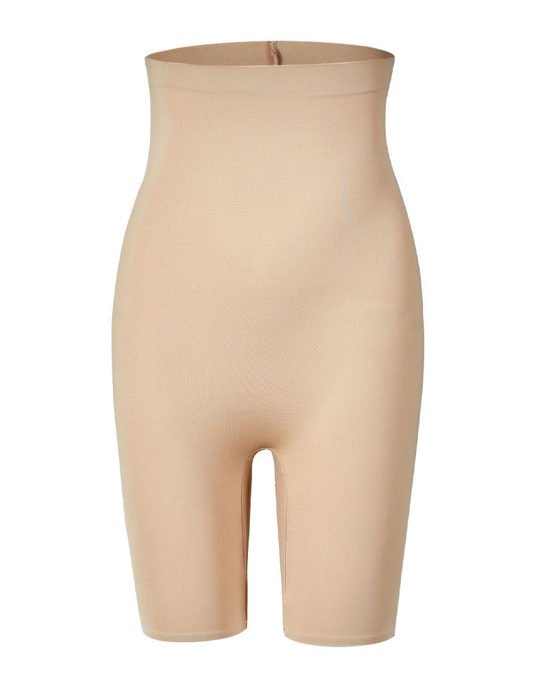 Glatte Hochtaillierte Bauchweg Shapewear Shorts