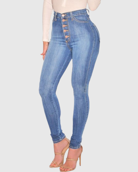 Po Lifting Skinny Jeans mit Hoher Taille für Damen