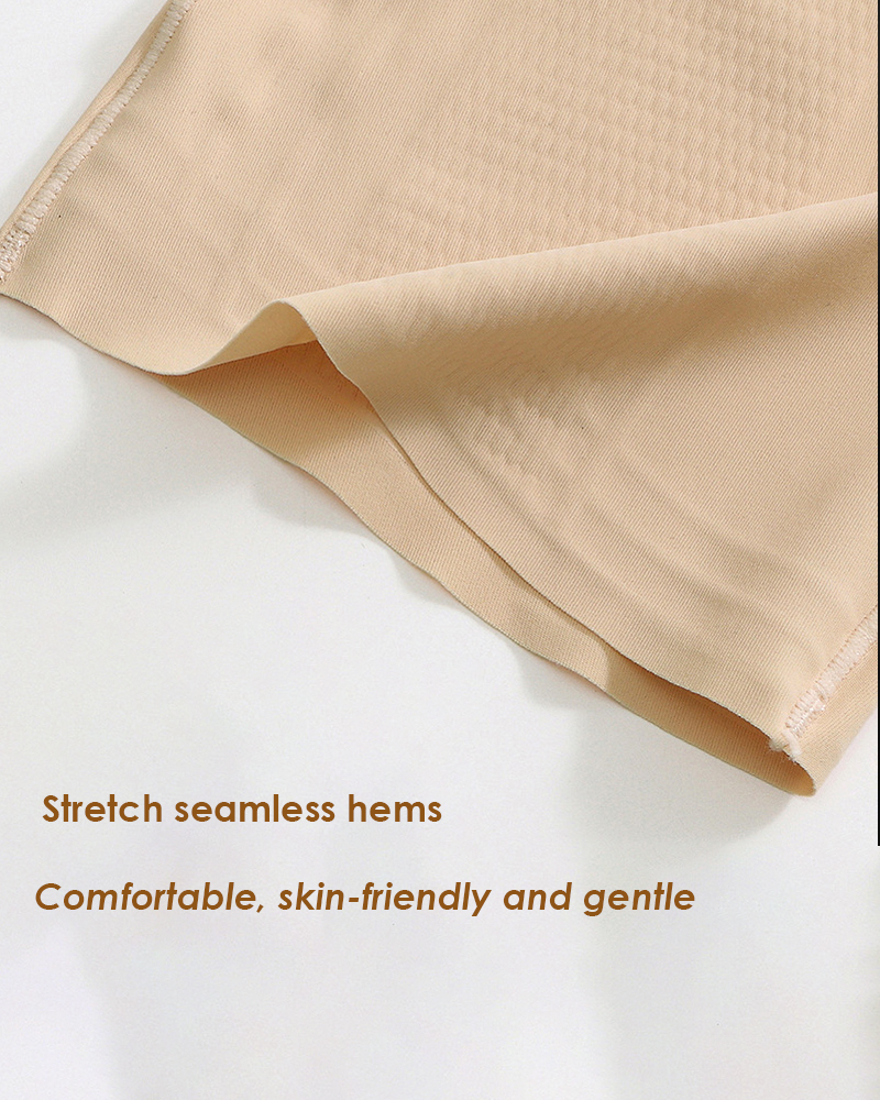 Flüssige Spurlose Hohe Taille Shaping Shorts Bauchweg Shapewear