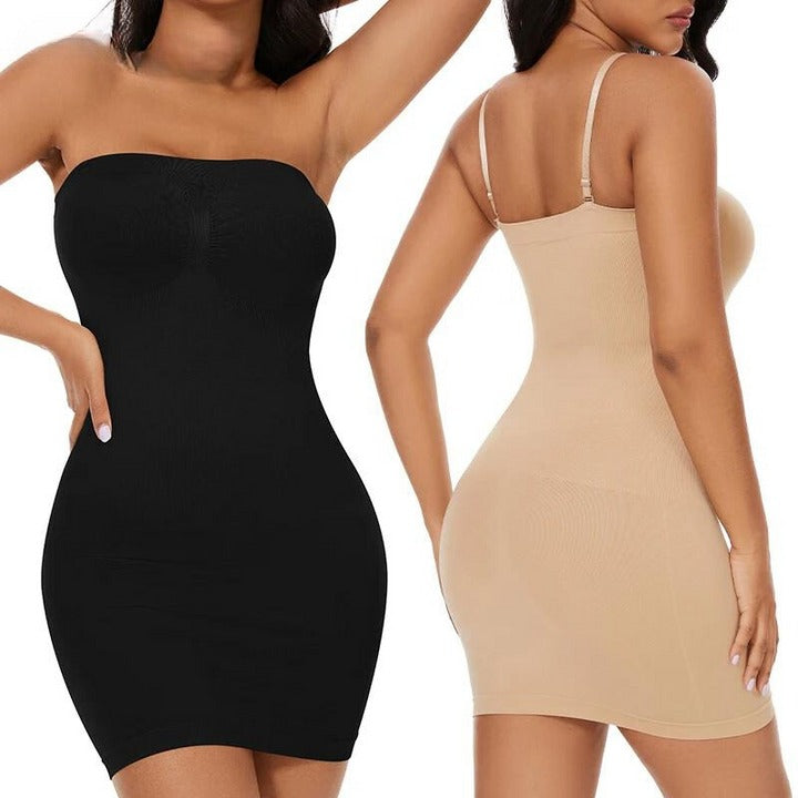 Nahtlose Shapewear Body Shaper Slip Under Kleider für Damen